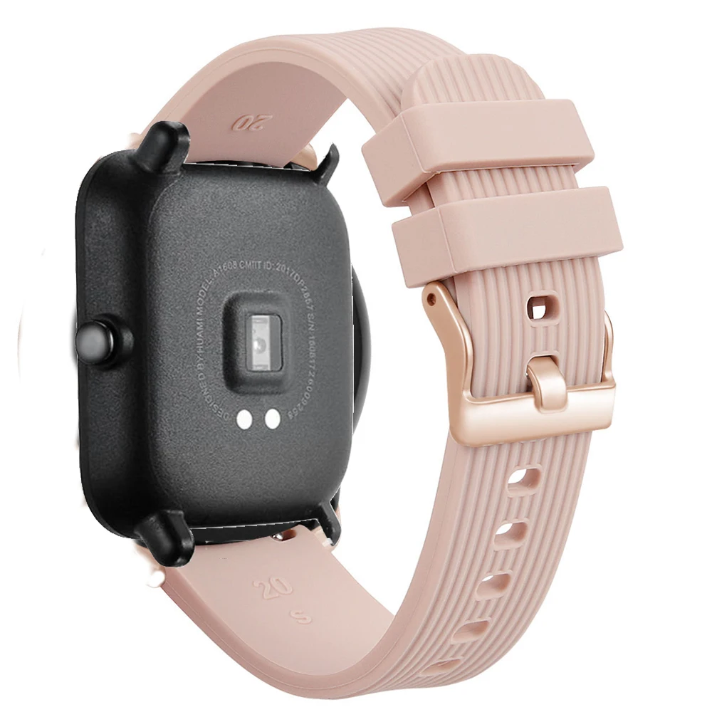 Ремешок силиконовый для Xiaomi Huami Amazfit GTS 2e Mini/ Bip U Pro Lite сменный Браслет смарт-часов |
