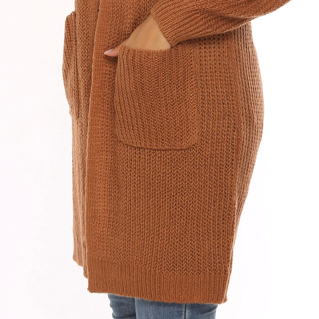 2019 Women Long Sleeve Knitting Open Cape Casual Coat Kimono Jacket Knitwear Cardigan Dropshipping45 Female Elegant Jumper |