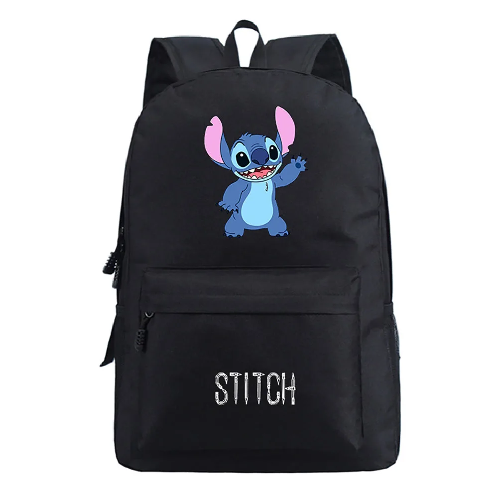 Disney 2021 New Interstellar Baby Happy Expression Stitch Print Cartoon Pattern Wild Backpack Creative Travel Student School Bag