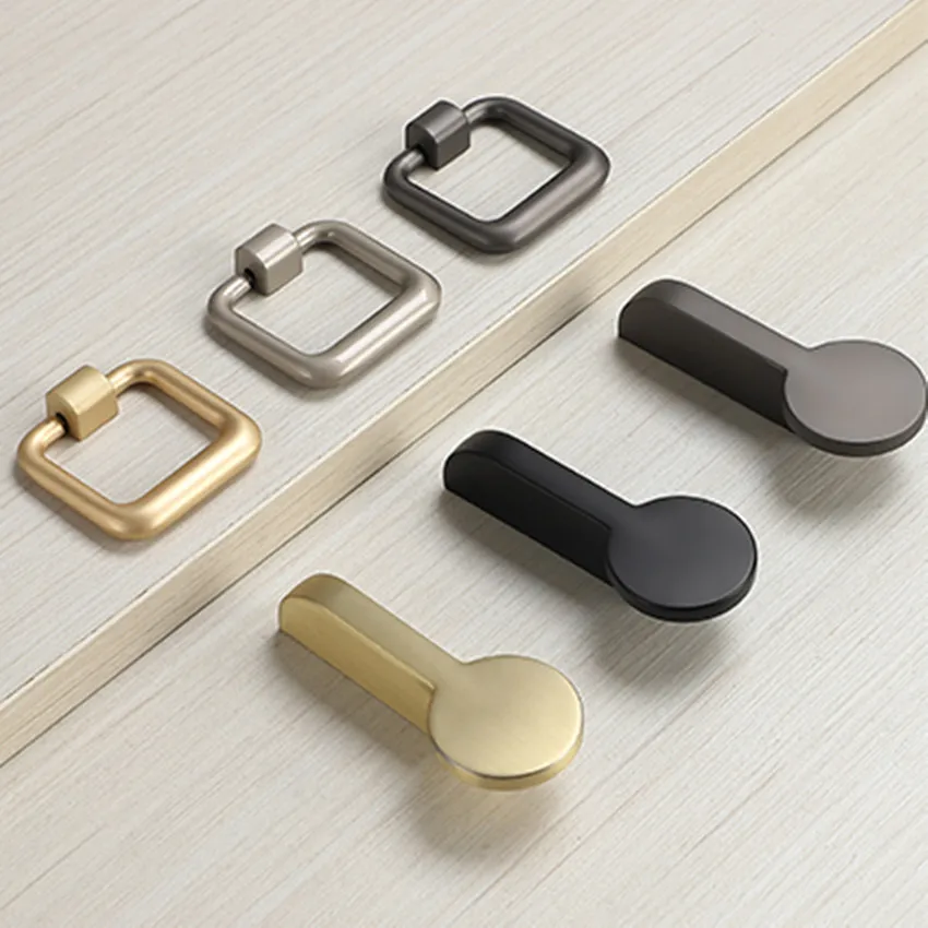 

32 64mm modern simple creative black pearl gary kitchen cabinet dresser door handle stain brass drawer cupboard knob pull 2.5"