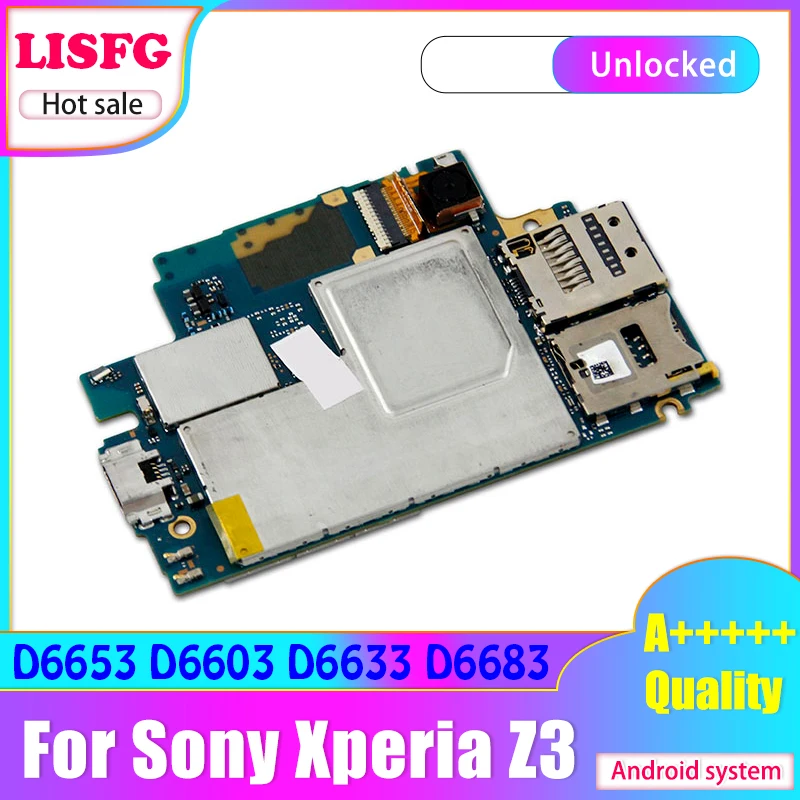 100% оригинальная разблокированная материнская плата для Sony Xperia Z3 D6603 D6653 D6633 D6683