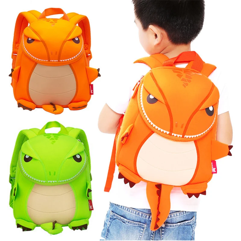 Детский рюкзак с динозавром для мальчиков и девочек водонепроницаемая сумка
