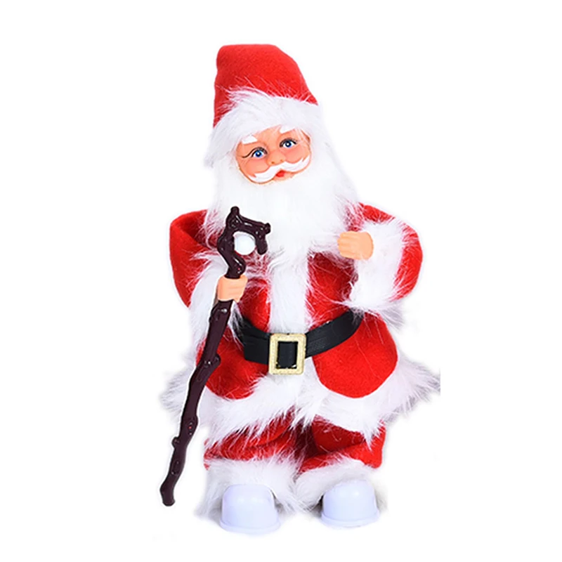 Электрическая кукла Санта-Клаус с музыкой функцией качелей рождественскими