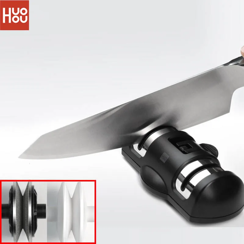 HUOHOU HU0045 точилка для камня с двумя колесами точильные камни K nife точильный