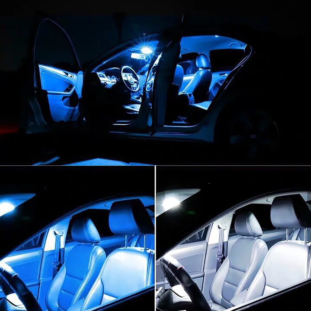 

NLpearl 4x/6x/10x Signal Lamp Ba9s Led Bulb 15SMD 4014 Chips T4W Led Car Roof Light Mirror Lights License Plate Lights 12V White