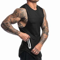 2019 summer fitness jogger casual shirt vest new men bodybuilding workout sleeveless tank tops mens gyms muscle clothing