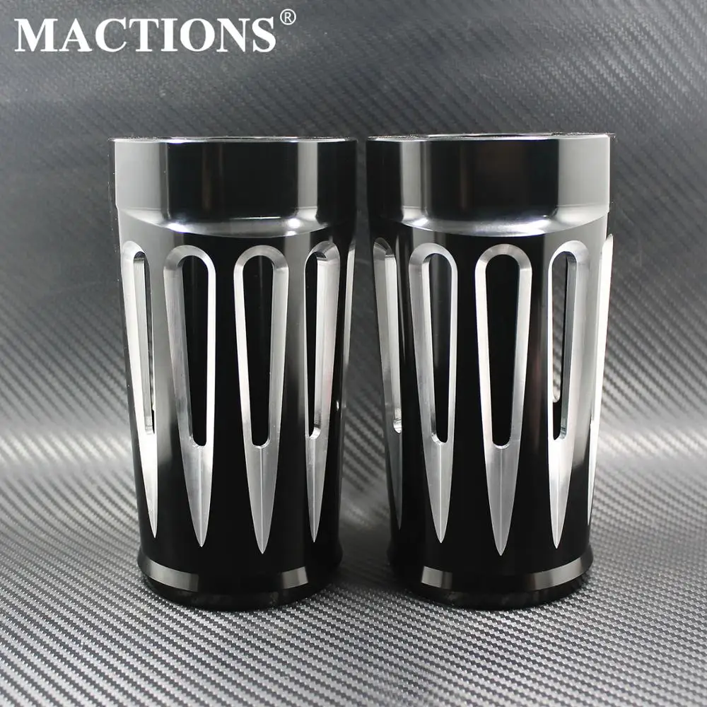 

Мотоцикл Черный передний ползунок Противоударная крышка для Harley Touring Road Кинг-стрит Glide Electra Glide Trike FLHX FLHR FLSTF 1980-2013 2014 2015 2016 Вилочный пыльник дл...