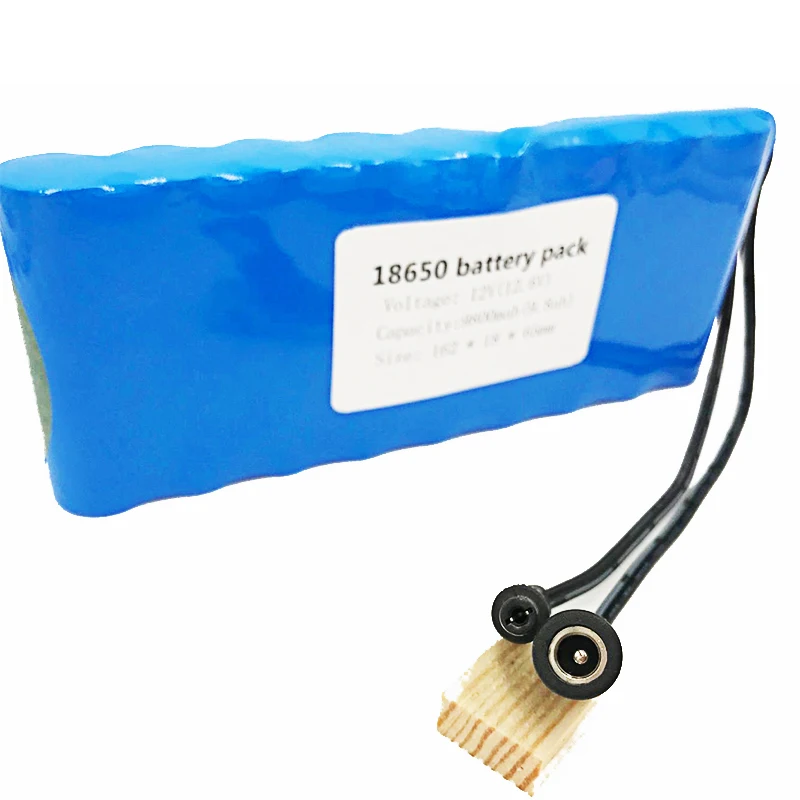 12V Батарея 18650 9.8Ah Портативный Перезаряжаемые Batteres DC 11,1 V 12,6 V 9800mAh 18650 литий-ионный аккумулятор Батарея монитор камеры cctv Laudation