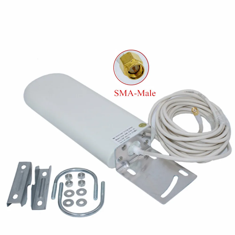 2 4G wifi Внешняя антенна SMA папа с кабелем 5 м 3g LTE антенны для huawei ZTE роутер модем
