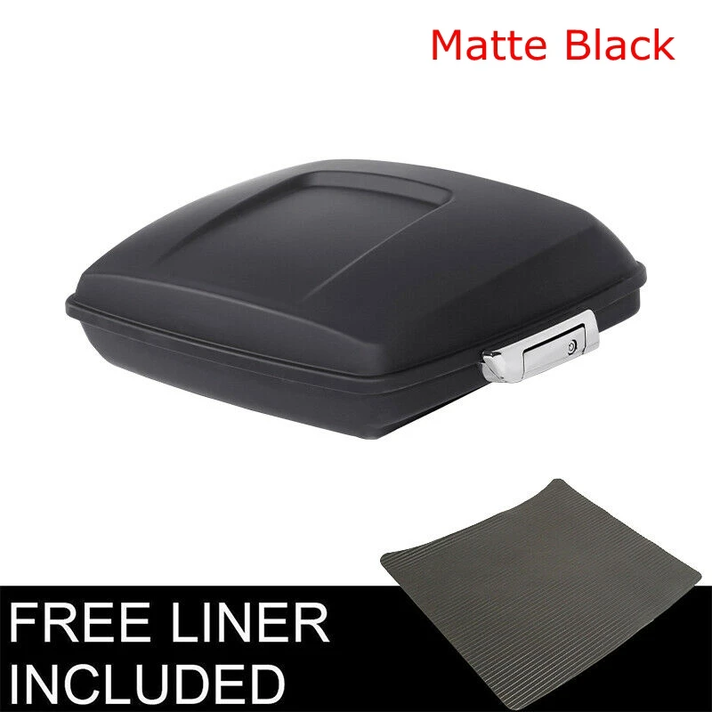 Matte Black Бритва тур пакет багажник верхний Чехол для Harley Touring Road King Electra Glide Road Glide stree Glide FLHR FLHX 14-19 15 moto сумка коробка - Название цвета: Matte Black
