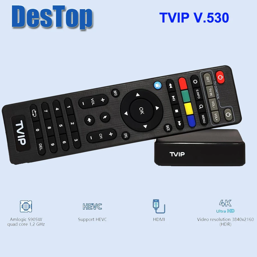 10 шт. 1G 8G TV IP v530 Linux tv box I P streaming Поддержка Protal Original 530 S905W|ТВ-приставки и медиаплееры|