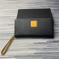 top luxury 2022 womens long leather wallet fashion large capacity handbag zipper wallet