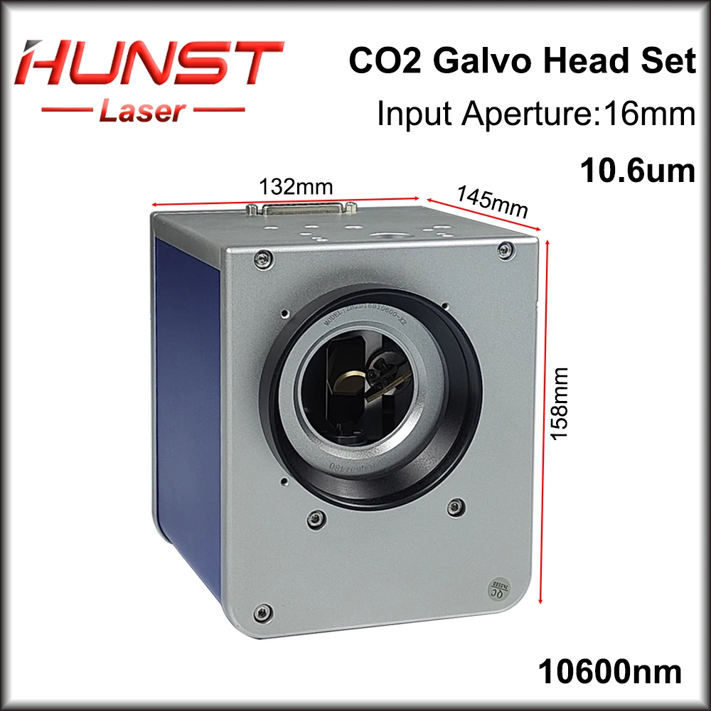 Лазерная маркировочная машина Hunst CO2 сканирующая головка Galvo 10 6 мкм 10600 нм входная