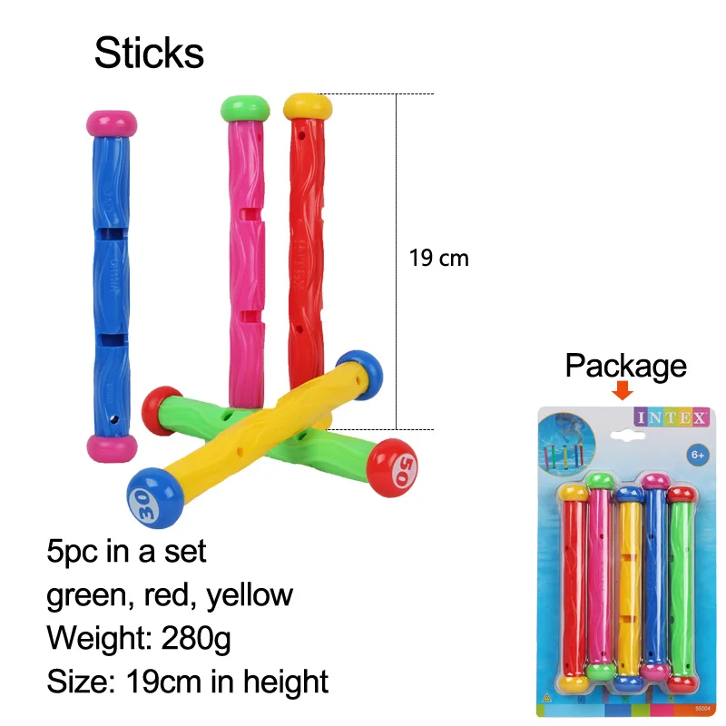 Sticks Детский плавательный бассейн, игрушка для погружения, игрушка для погружения, для погружения, для обучения, для плавания, для тренировок, аксессуар для детей, бассейн, забавная игрушка для игры в бассейн, B41004 - Цвет: Sticks
