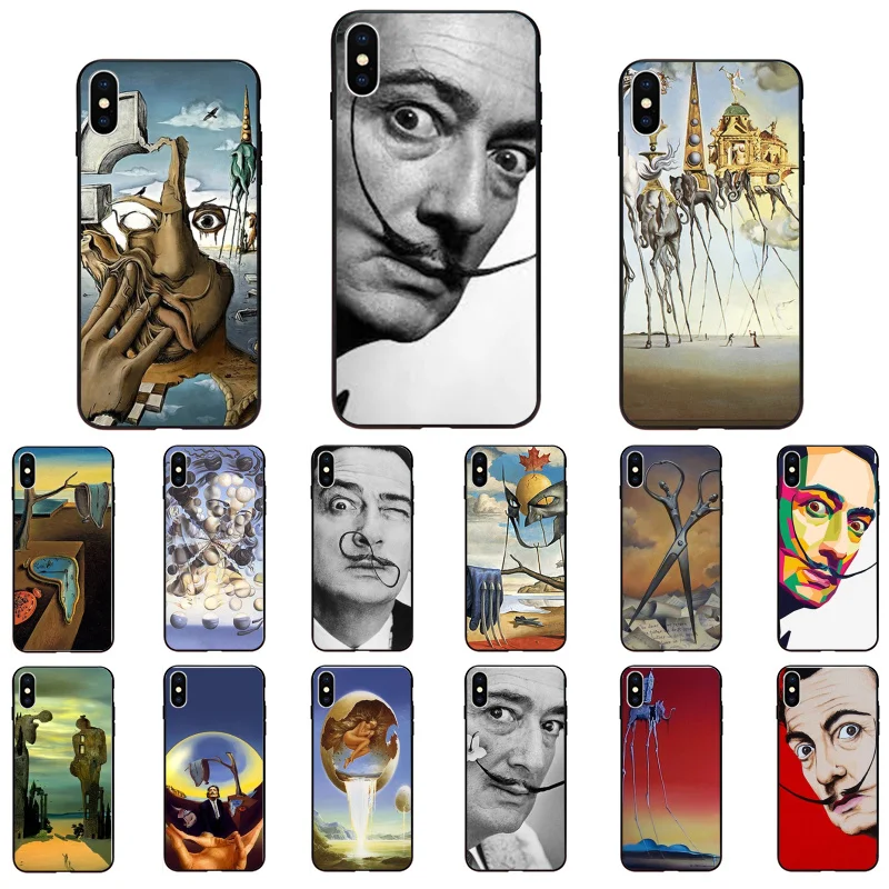 

Salvador Dali Art Painting Phone Case For iphone 12 11 Pro Max Case For iPhone 11 12 mini XS MAX X XR SE2 8 7 6S Plus Case