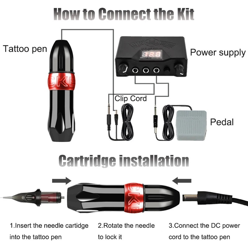 Профессиональная вращающаяся тату-машинка швейцарская Бриллиантовая для