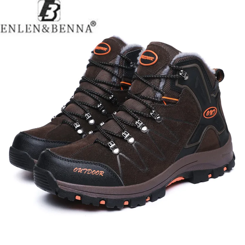 Лидер продаж тактическая кожаная обувь зимние мужские меховые ботинки Теплые