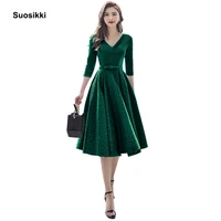 suosikki new arrival 2020 formal short prom dresses elegant plus size vestdios evening party gown