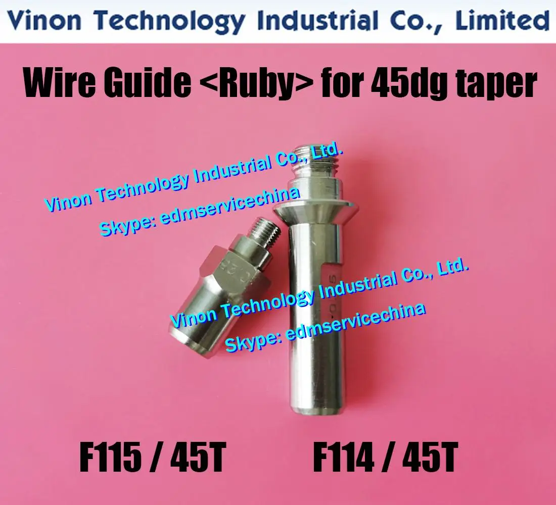 

Ø0.205/0.255/0.305mm EDM Parts Ruby Wire Guide Set for 45 degree taper (Ruby+Diamond type) F114/45T+F115/45T A290-8112-Z705