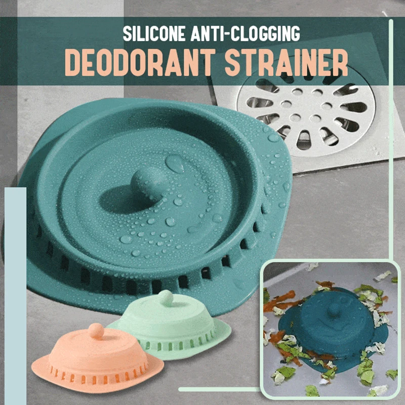 

Silicone Anti-Clogging Anti-smell Strainers Floor Drain Hair Stopper Bathtub Plug Bathroom Kitchen Basin Stopper PI