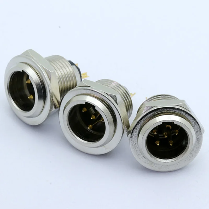 100 шт./лот Mini XLR 3Pin 4Pin 5Pin 6Pin панельный Шасси гнездо винтовое крепление маленькая