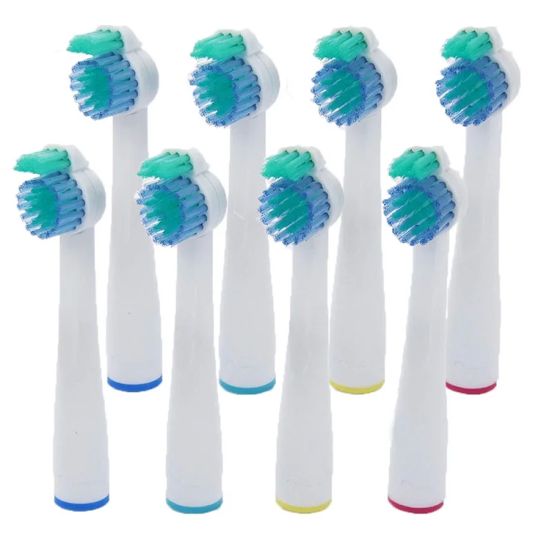 HX2014 brush head 8 шт. HX2014 сменные насадки для зубной щетки для Philips Sonicare, головка для звуковой зубной щетки HX1610 HX1620, двойная Мягкая щетина, Sensiflex - Цвет: HX2014 brush head