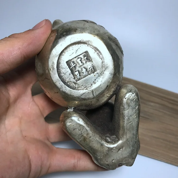 

LAOJUNLU Imitation Antique Copper Pot White Copper Maid Pot Kettle Teapot Hip Flask Imitation Antique Bronze Collection