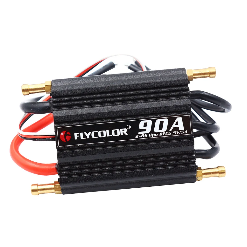 

90A Brushless ESC Waterproof with 5.5V/5A BEC for RC Boat Motors