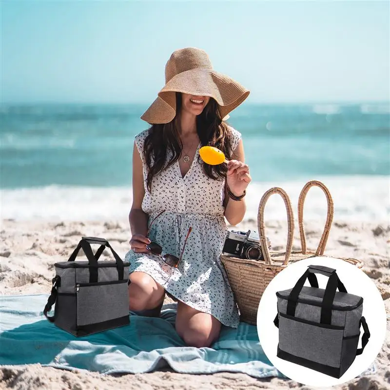 

1PC Picnic Bag Oxford Cloth Food Bag Lunch Tote Bag for Outdoor School Picnic Home