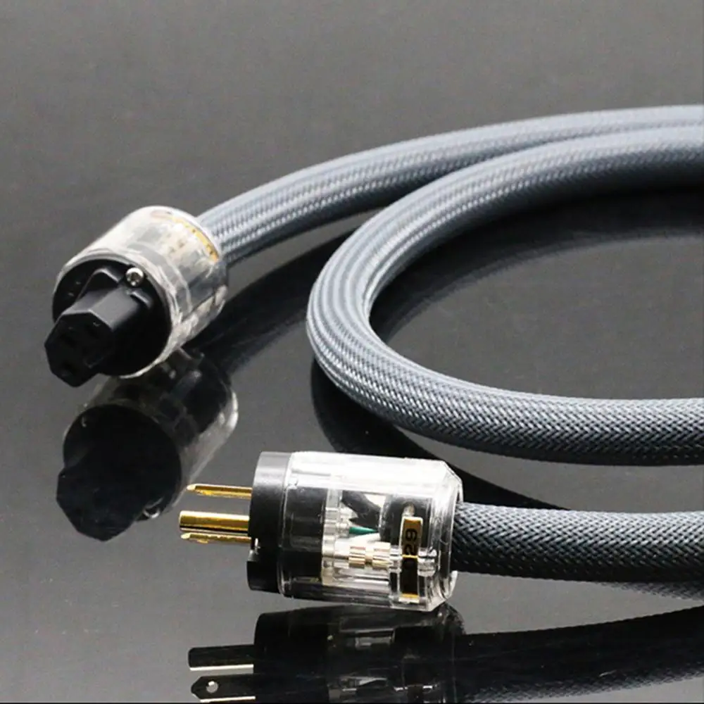 Медный Hi-Fi аудио шнур питания Colleimage 4N OFC американский/Европейский из чистой меди