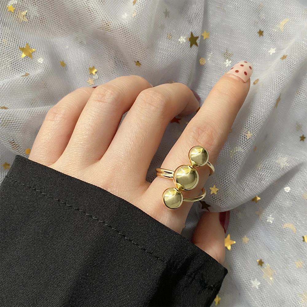 IPARAM новый дизайн панк металлическое очаровательное кольцо массивное минимализм