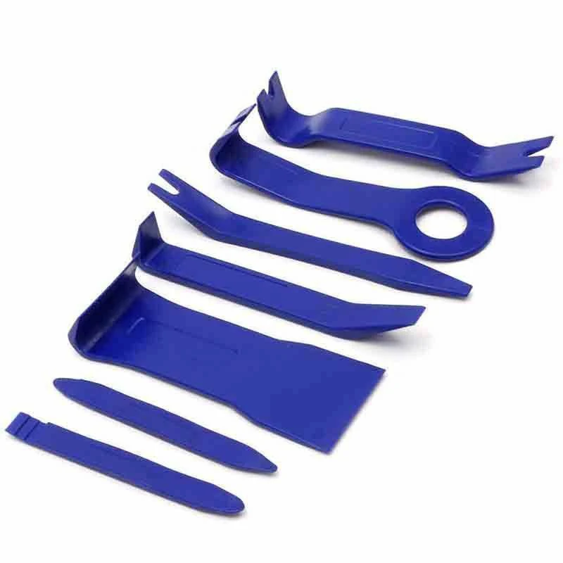 

PP Stereo Removal Tool Blue Interior 7pcs Trim Panel Dashboards Molding Exterior Upholstery Wide edge