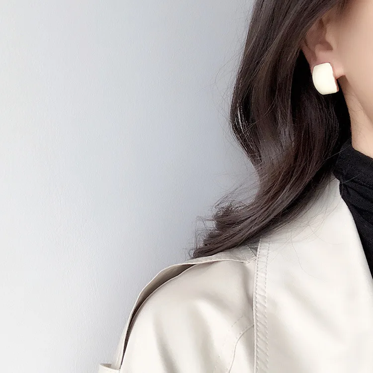 Новинка 2019 дизайнерские брендовые креативные глянцевые серьги-подвески в форме