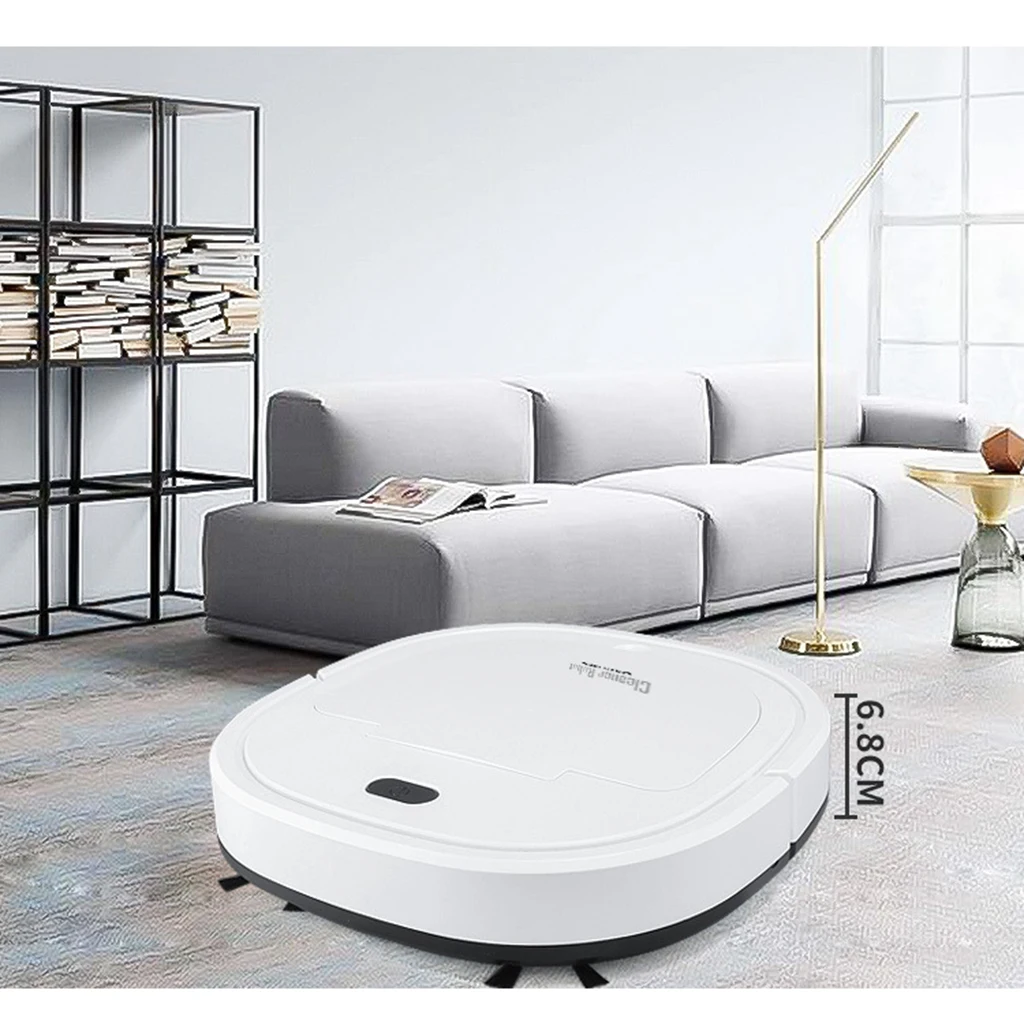

400ml Smart Robot Vacuum Cleaner USB Rechargable Dust Bin Auto Sweeper