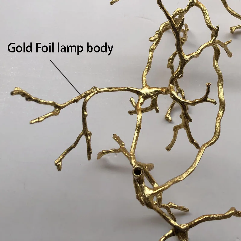 Gold Foil Body Phube светильник ing большие художественные люстры с ветками Цветная глазурь люстра светильник ing отель люстры медная люстра - Цвет абажура: Gold Foil Body
