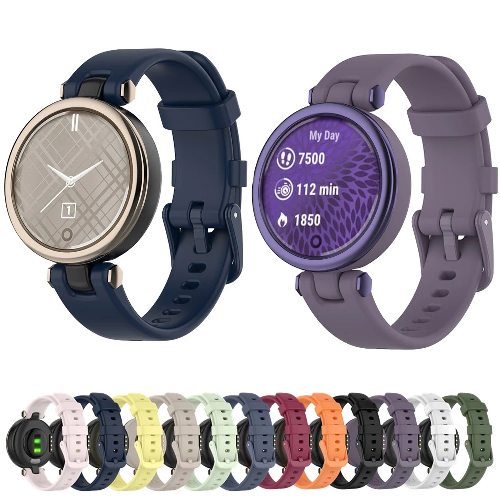 Мягкий силиконовый спортивный ремешок для наручных часов Garmin Lily сменный
