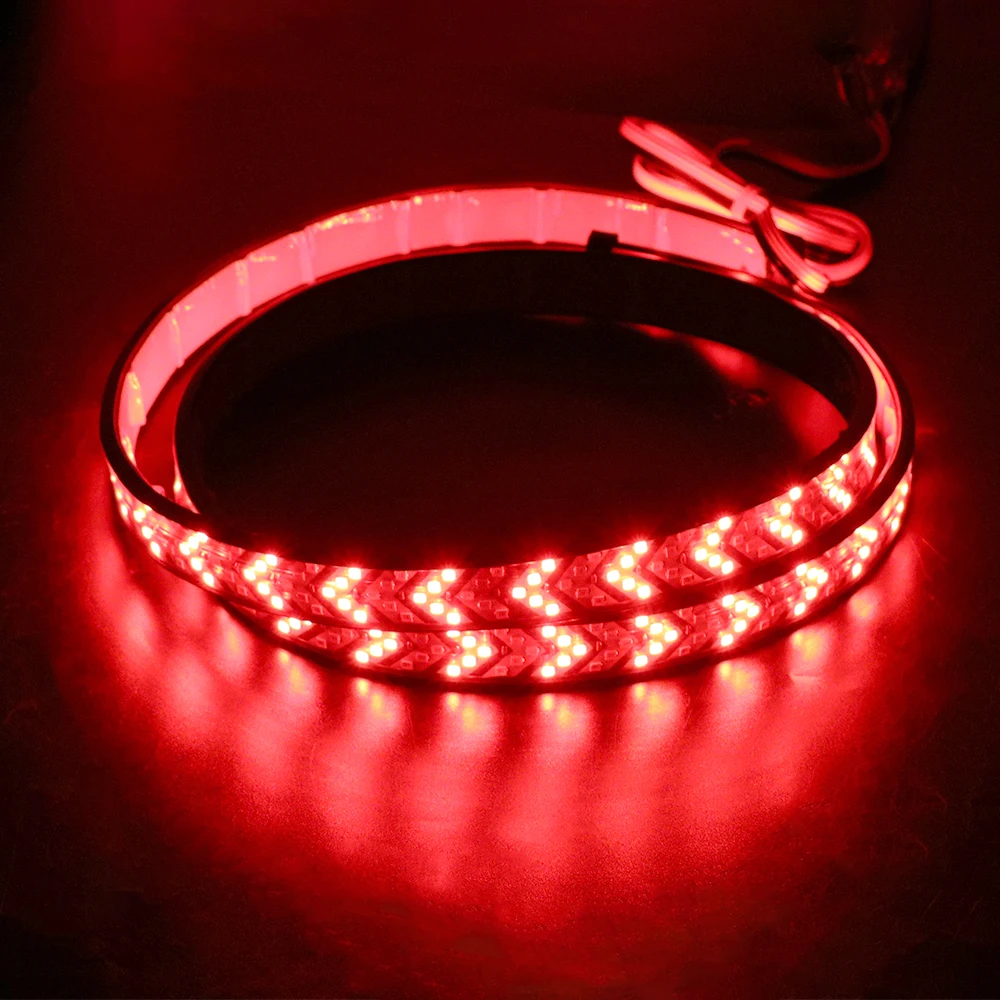 

1/1.5 Meter Truck Tailgate LED Strip Brake Turn Signal Car LED Pickup Arrow DRL Running Light 12V Flexible Universal