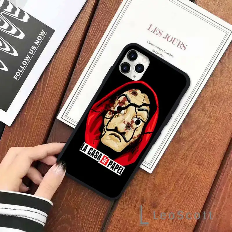 

Money Heist House Paper TV Show Phone Case for iPhone 11 12 pro XS MAX 8 7 6 6S Plus X 5S SE 2020 XR Soft silicone cover