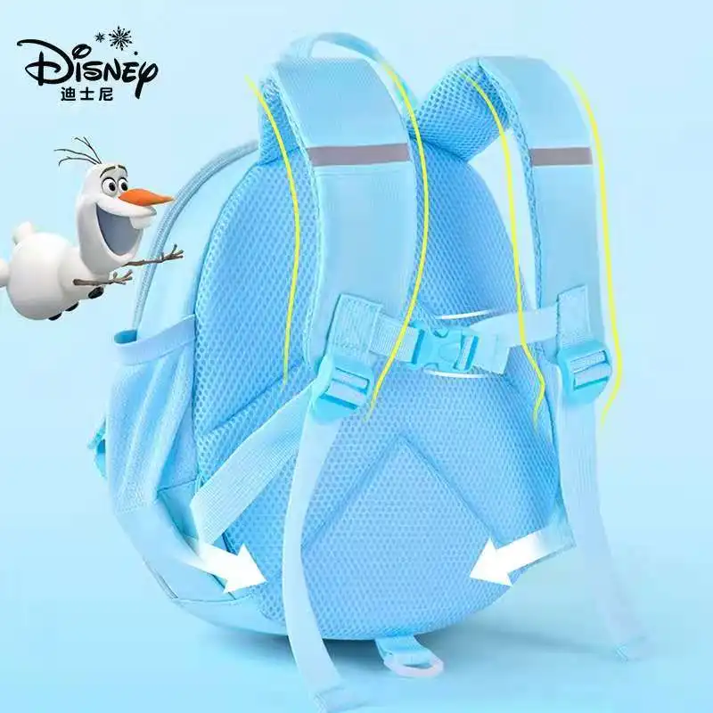 Disney Frozen School Bags for Girls Elsa Anna kindergarten backpack suitable Girls 2-6 years super light water proof mochilar