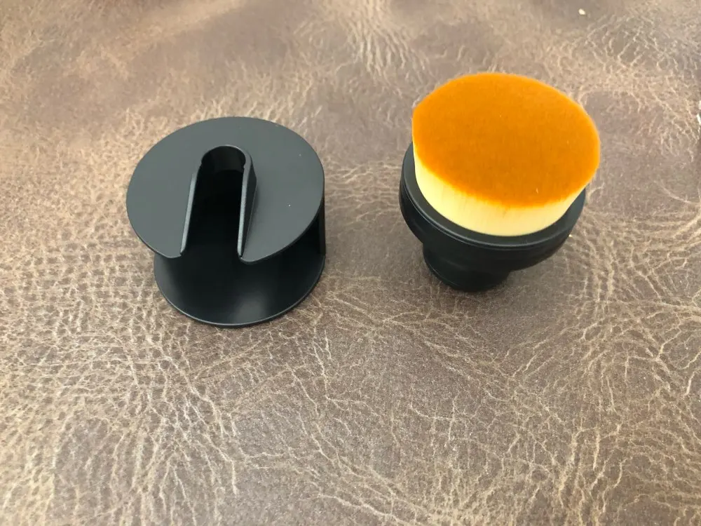 Плоская Круглая портативная Кисть для макияжа O Shape Seal Stamp Foundation Powder Blush Liquid Big Brush