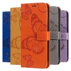 В форме бабочки бумажник флип чехол Etui чехол для OPPO A15 A15S A53 A53S A73 A93 A54 A74 A94 4G 5G F19 Pro Plus F17 держатель карты Кожаная Обложка для паспорта