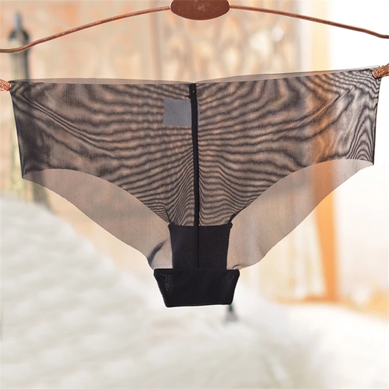 

Big Brand Sexy Panties Ultra-Thin Women's Mesh Panties One-Piece Seamless Temptation Transparent T-Back Briefs