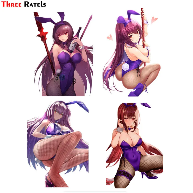 

Наклейка на скейтборд Three Ratels F92 bunny girl fate grand order fishnets