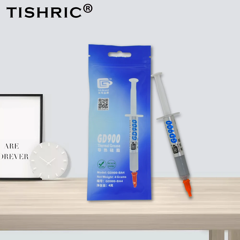 TISHRIC 4 г 10 шт. GD900 термопроводящая паста охлаждающий кулер для процессора