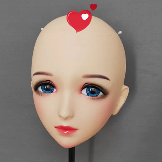 Mo-02) Женская милая девушка Смола половина головы кигуруми BJD глаза кроссдресс в стиле японского аниме маска Лолиты с глазами и париком