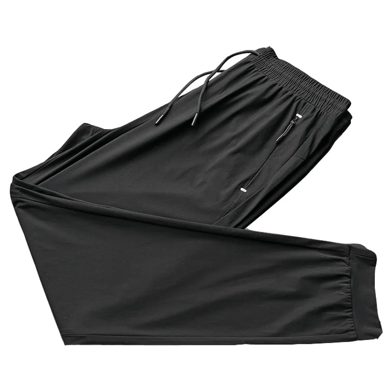 

Ice Silk Pants Men's Pants Summer Casual Pants Men's Air-conditioning Pants Sports Breathable Thin Trousers Large Size Loose