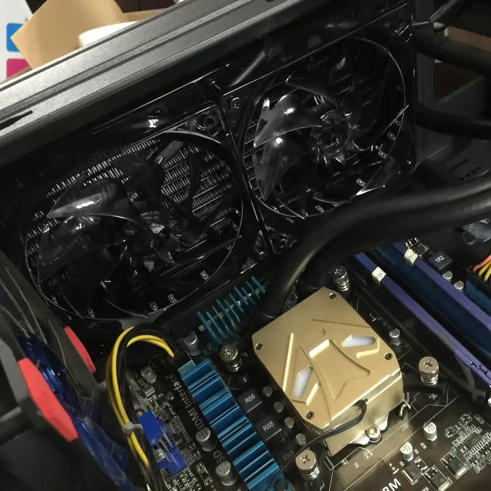 LESHP демпфирующий резиновый коврик светодиодный вентилятор двойной шар долгий