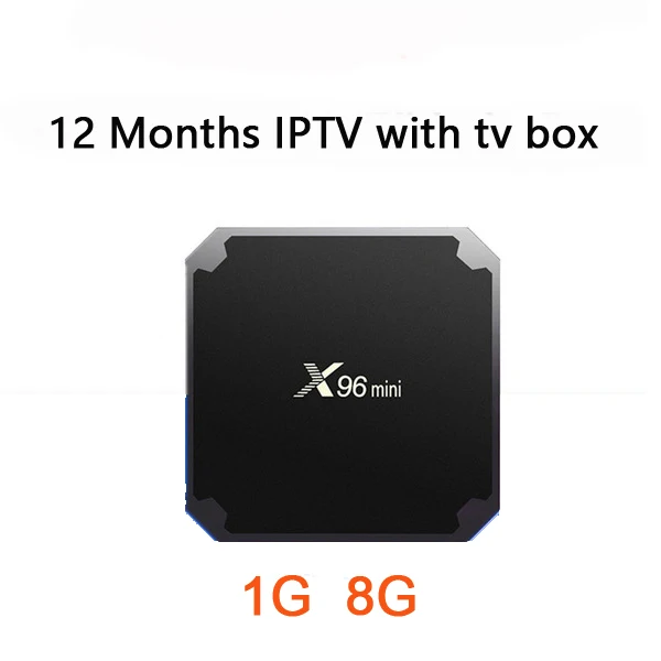 Черный X96mini Android tv Box голландские, французские Италия арабские африканские Спорт индийский Пакистан Таиланд Малайзия Филиппинский Вьетнам Smart IP tv M3U - Цвет: Черный