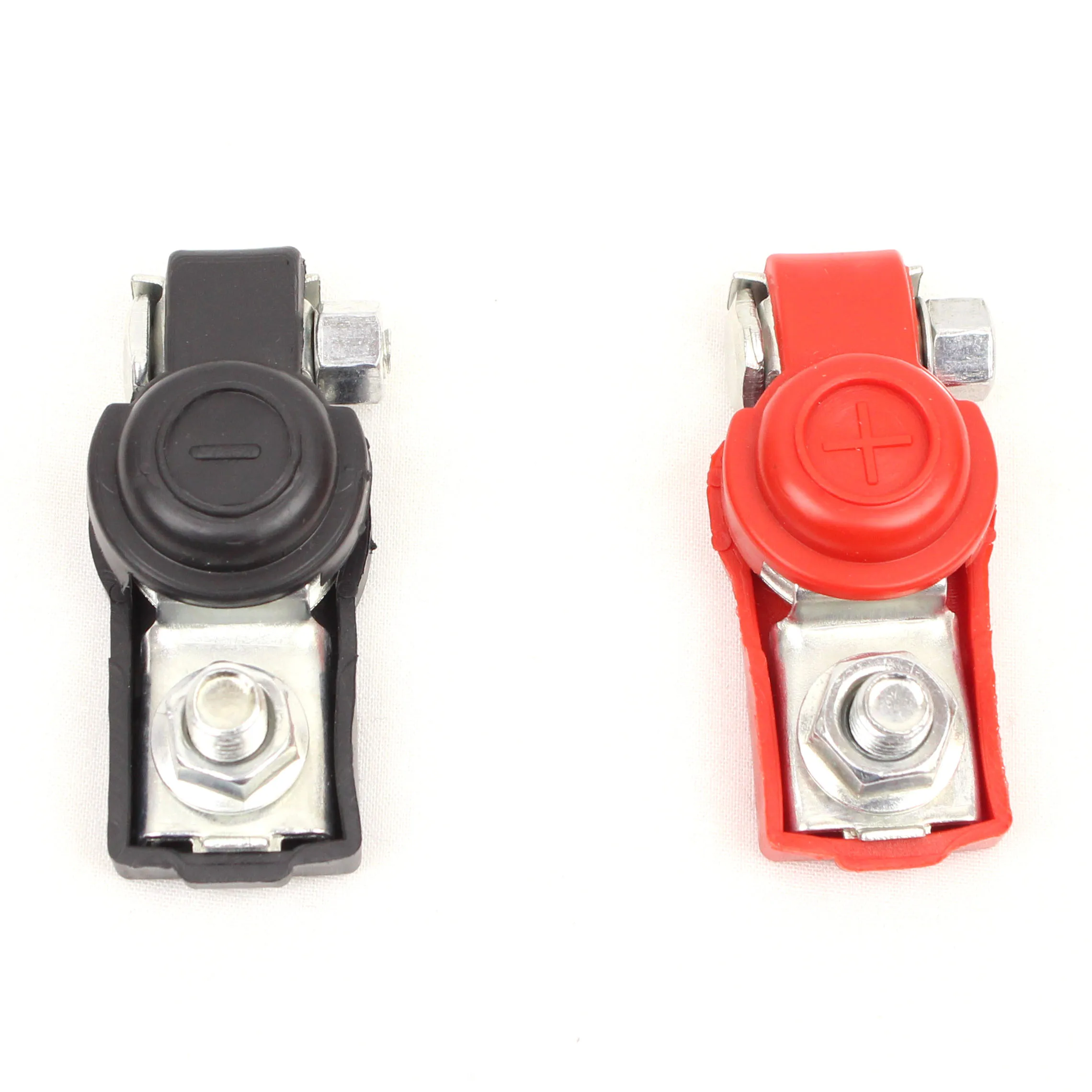 

Теплоизоляционный зажим для аккумулятора FOXSUR 100A 12 В, изолирующий зажим для автомобильного аккумулятора с толстым пластиковым чехлом, 2 пары