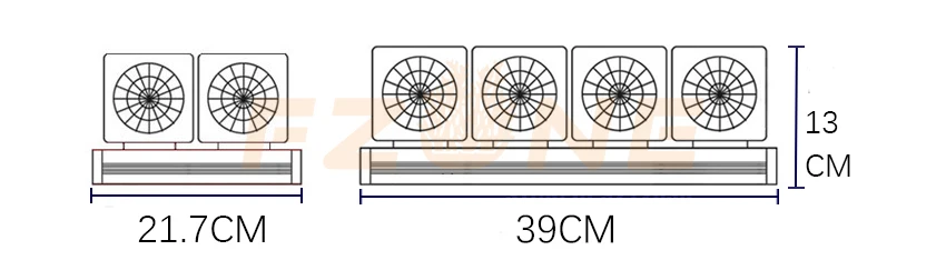 110V 240V Верхний Регулируемый мини-вентилятор охлаждения аквариума с стиль ada стеклянный термометр в подарок